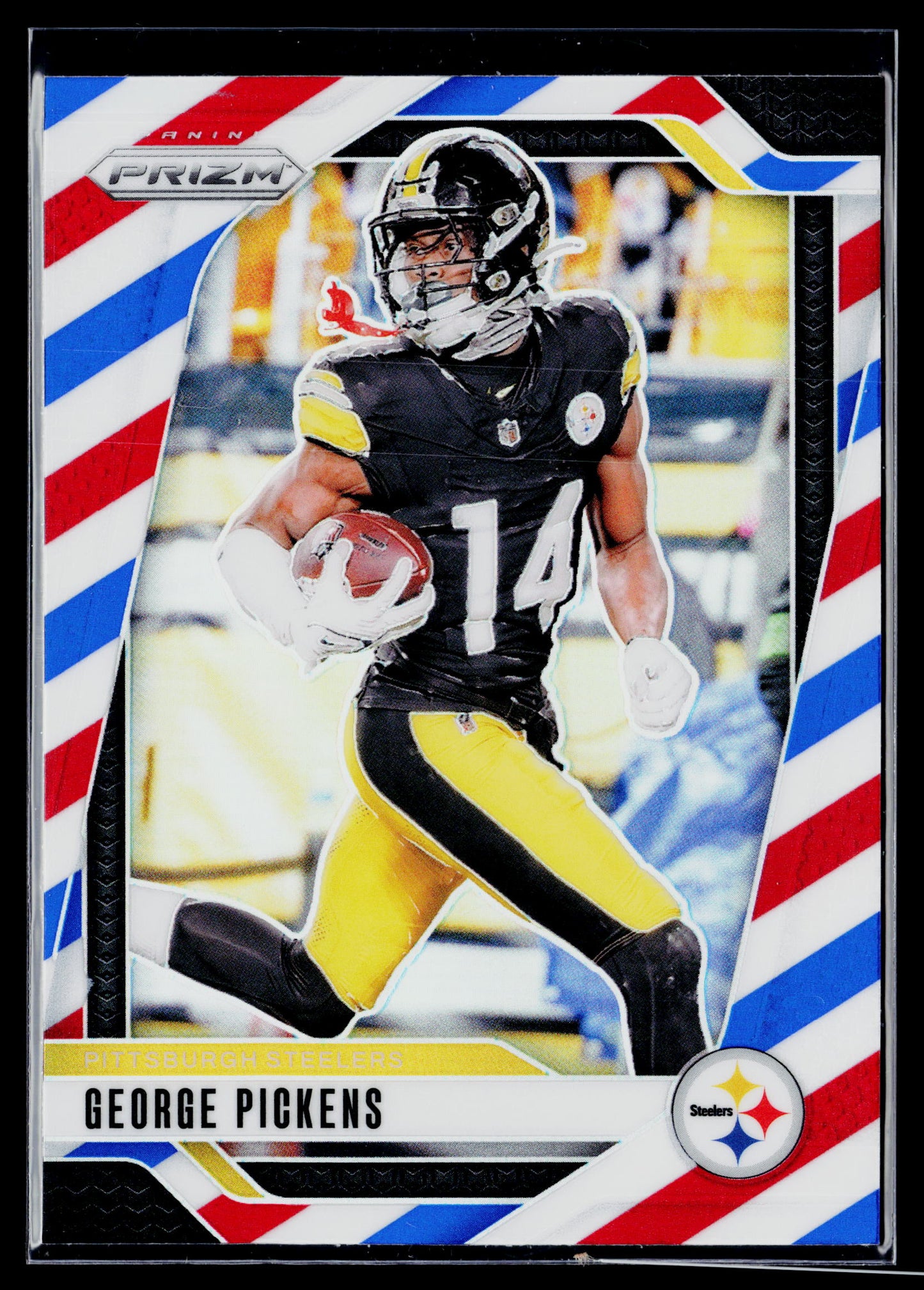 2024 Panini Prizm George Pickens Red White and Blue #243