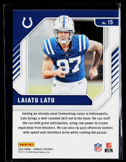2024 Donruss Laiatu Latu Elite Series Rookies #15