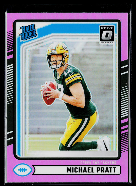 2024 Donruss Michael Pratt Rookie Optic Rated Rookies Preview Pink #339