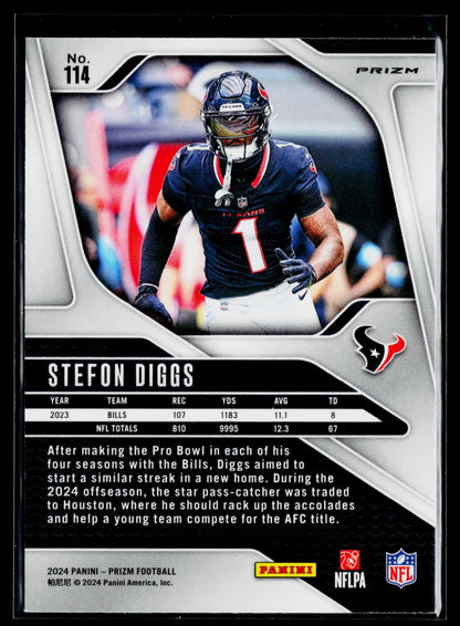 2024 Panini Prizm Stefon Diggs Green #114
