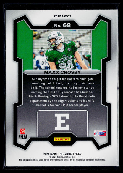 2024 Panini Prizm Draft Picks Maxx Crosby Silver #68