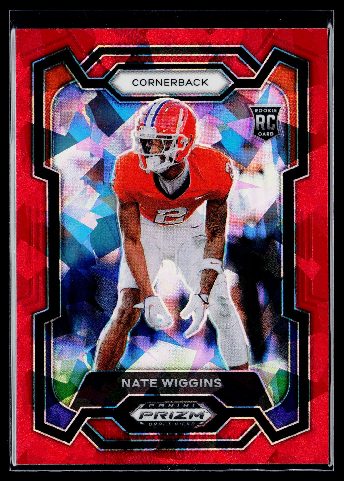 2024 Panini Prizm Draft Picks Nate Wiggins Red Ice #115