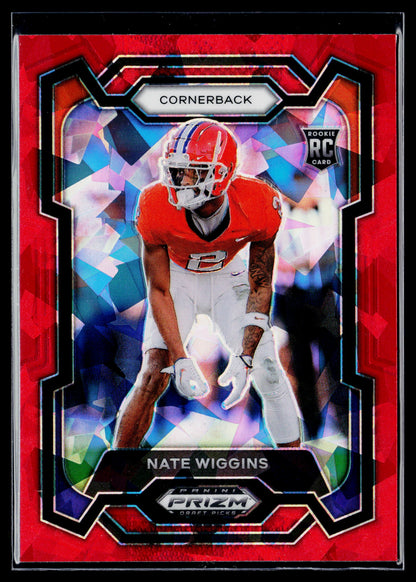 2024 Panini Prizm Draft Picks Nate Wiggins Red Ice #115