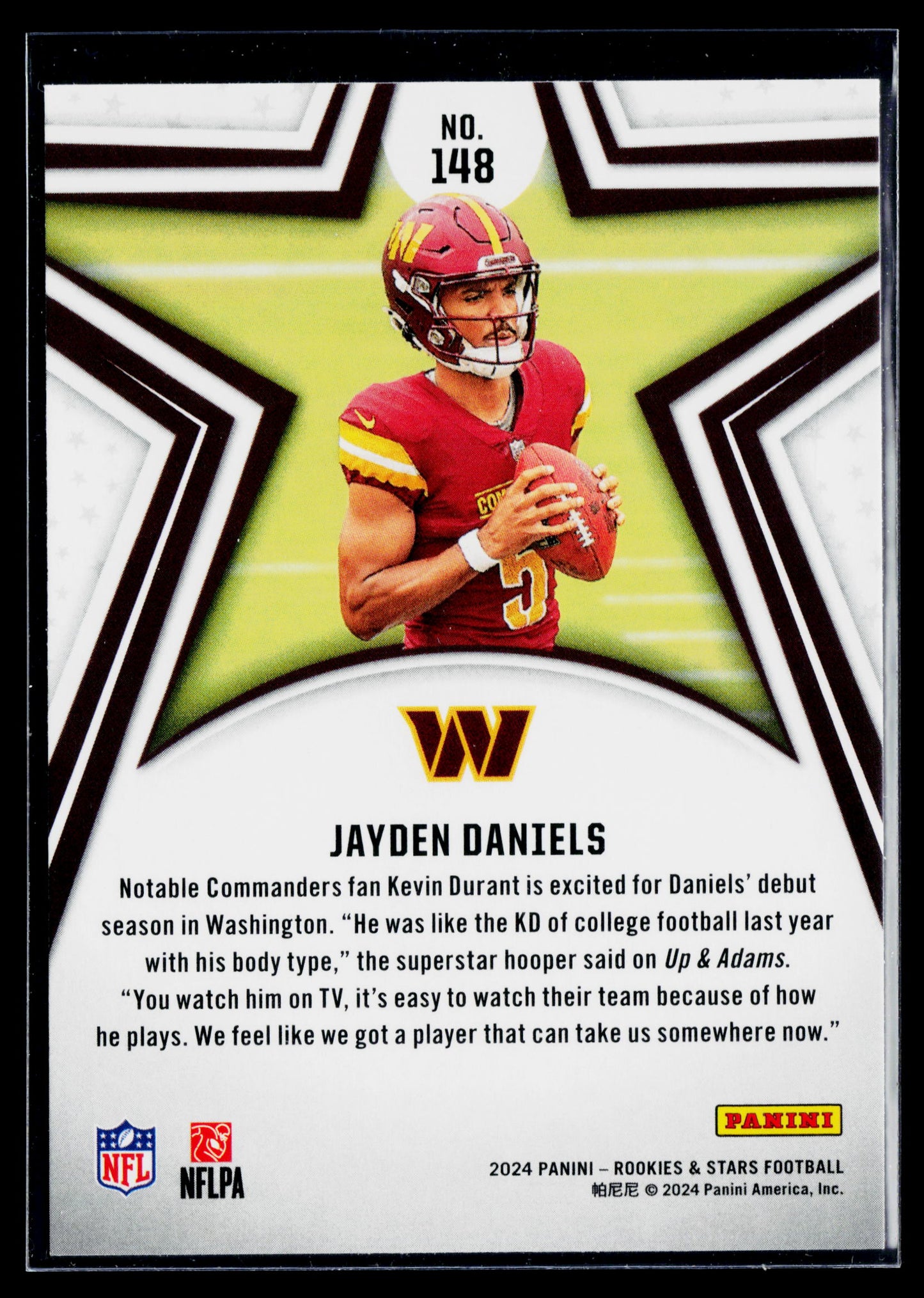 2024 Panini Rookies & Stars Jayden Daniels Rookie #148