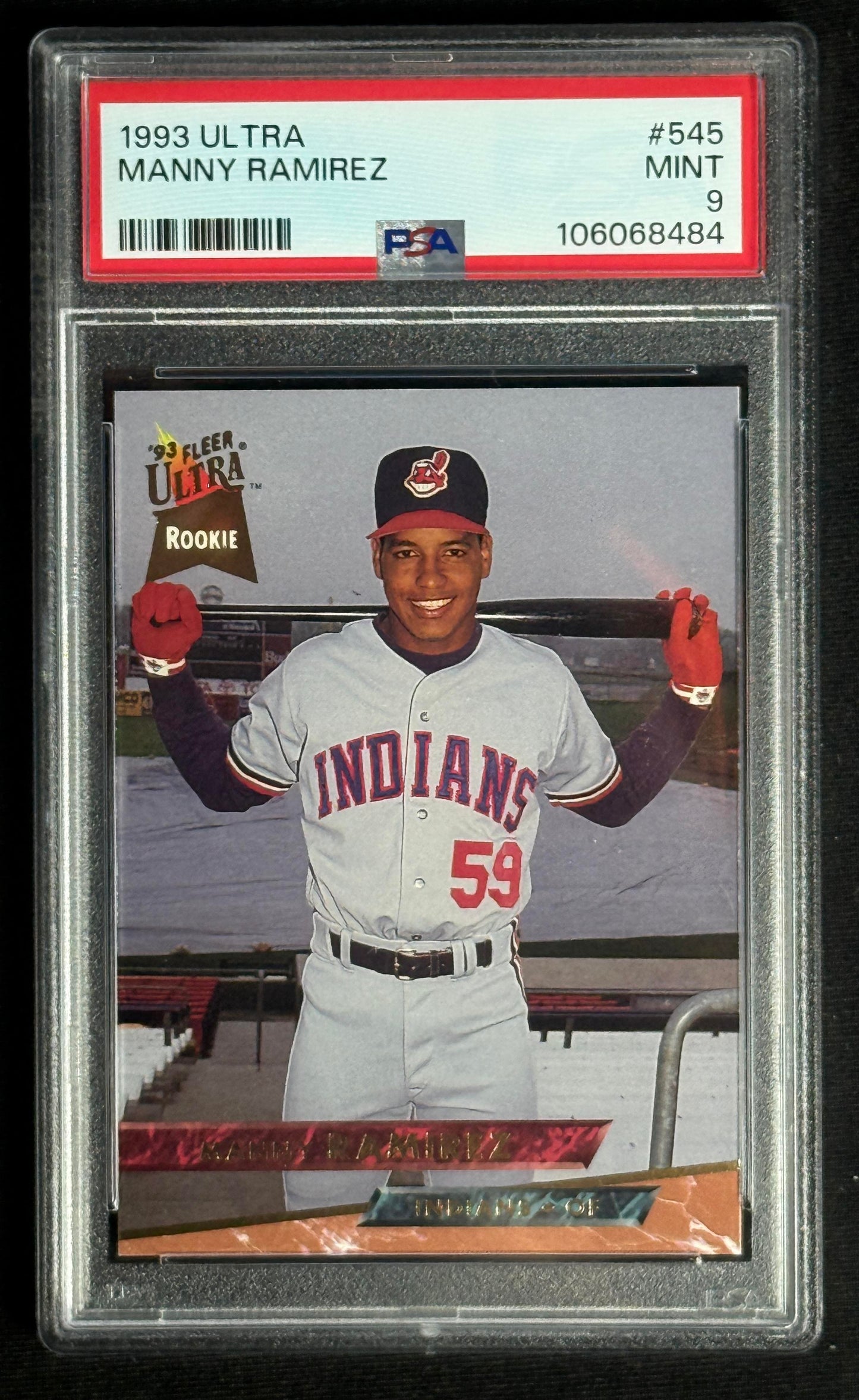 1993 Ultra Manny Ramirez Rookie RC PSA Mint 9 #545