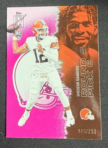 2025 Topps Signature Class Shedeur Sanders RC Magenta #/250 #228