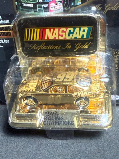 Jeff Burton #99 Exide 1999 Ford Taurus Racing Champions 24KT Gold 1/64