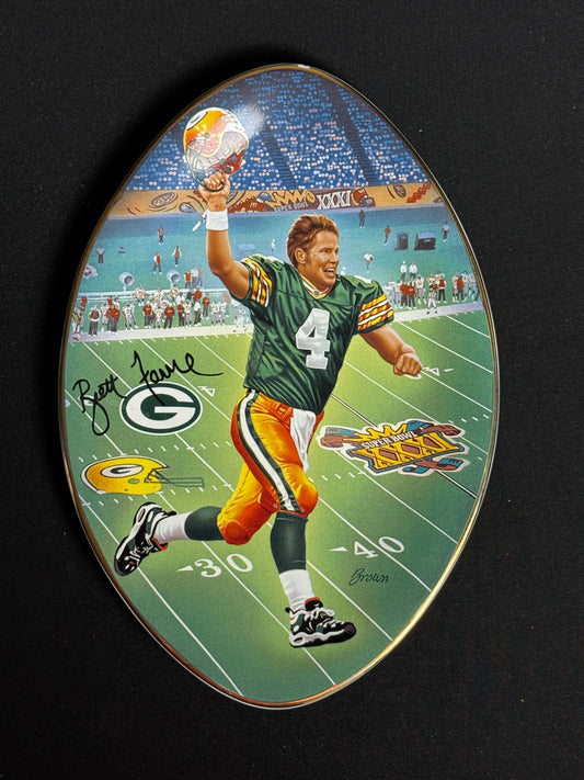 1997 Brett Favre Plate no. 14262A Football Back to Titletown