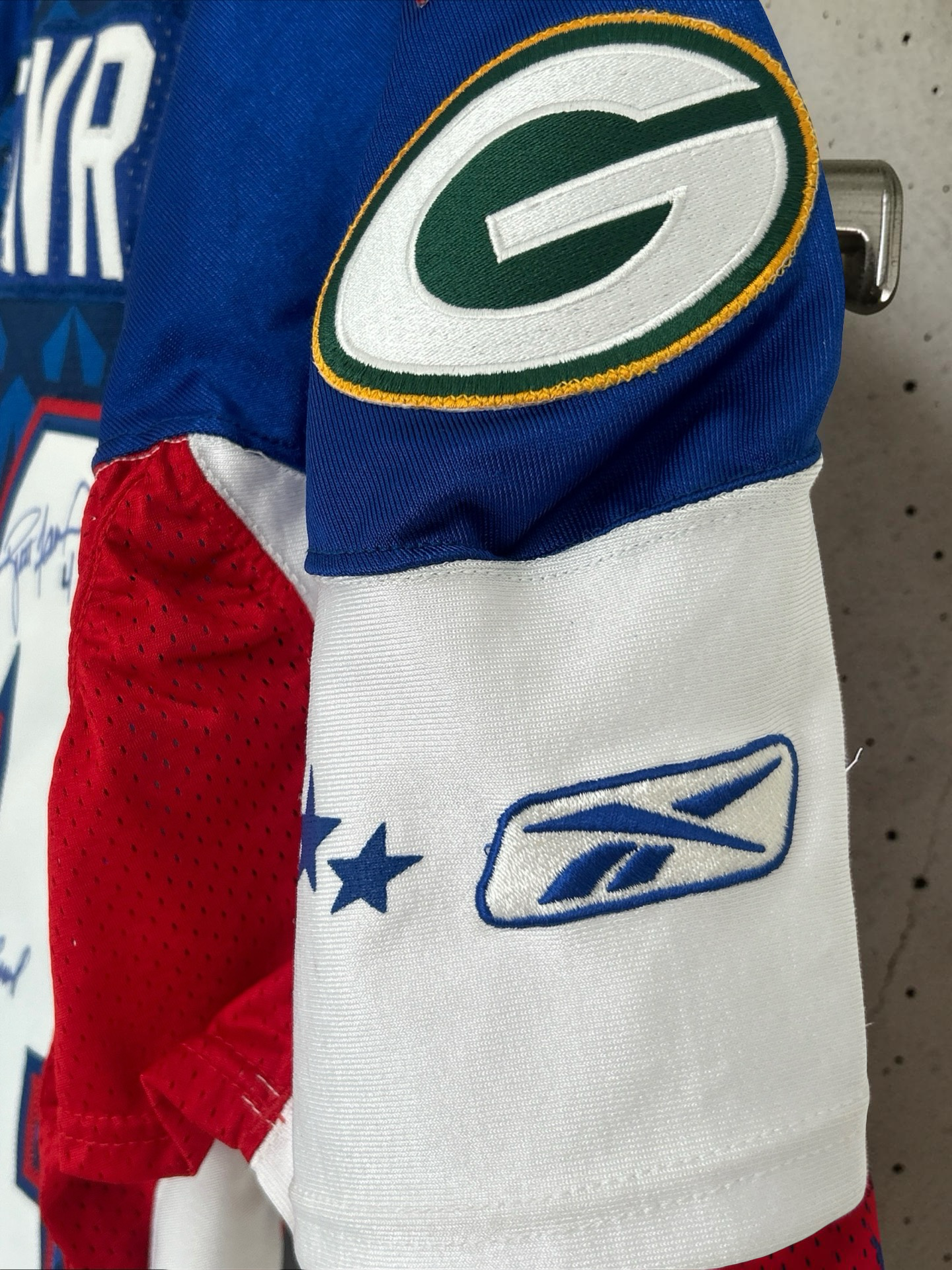 2008 Game Issued Brett Favre Autographed Blue Pro Bowl Signed Packers Jersey