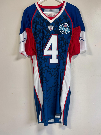 2008 Game Issued Brett Favre Autographed Blue Pro Bowl Signed Packers Jersey