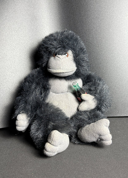 VTG RARE 1996 Coca-Cola Coke Bottle Gorilla Ape Monkey Plush Stuffed Animal 7"