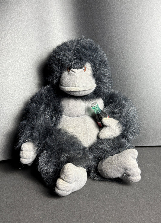 VTG RARE 1996 Coca-Cola Coke Bottle Gorilla Ape Monkey Plush Stuffed Animal 7"
