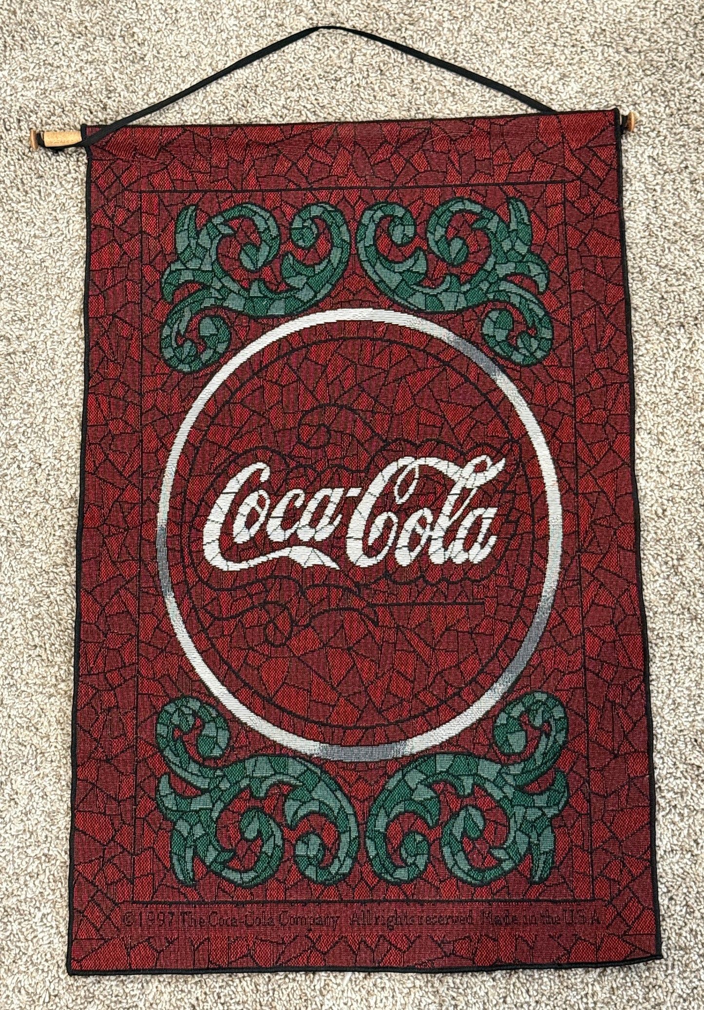 Coca Cola Mosaic Wall Hanging
