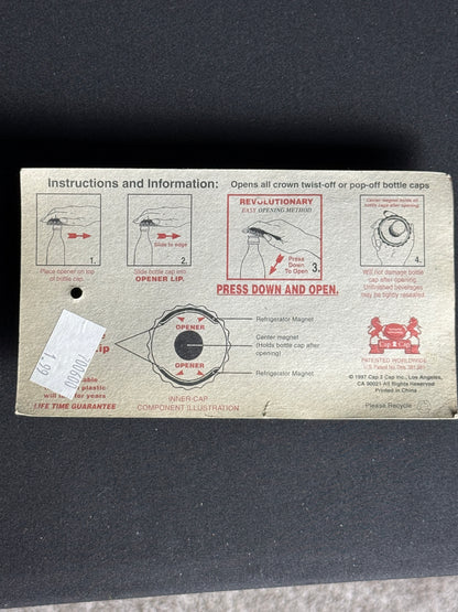 Coca Cola 1997 magnet bottle opener