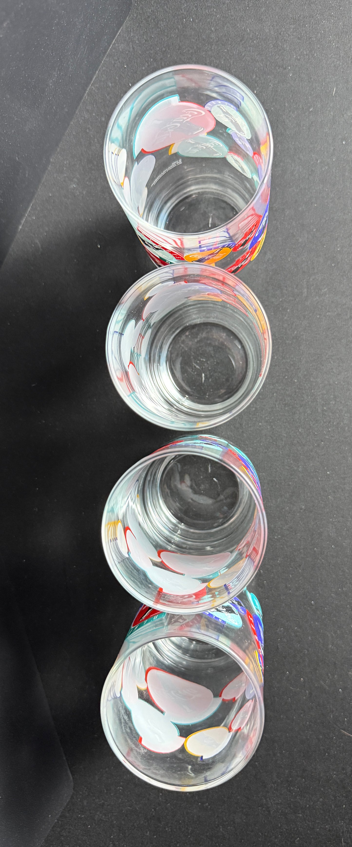 Vintage Coca Cola 1995 "ALWAYS" Drinking Glass 16oz Coke Set of 4 Glasses