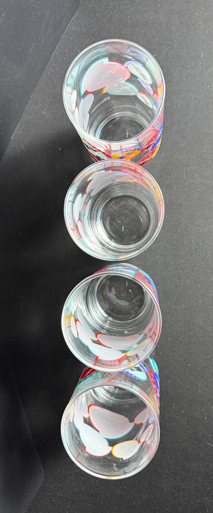 Vintage Coca Cola 1995 "ALWAYS" Drinking Glass 16oz Coke Set of 4 Glasses