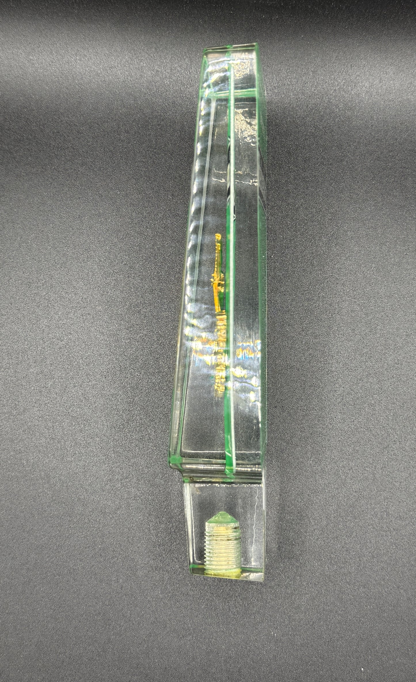 Vintage Green Heineken Imported Holland Lucite Acrylic 6 1/4” Draft Beer Tap Ha